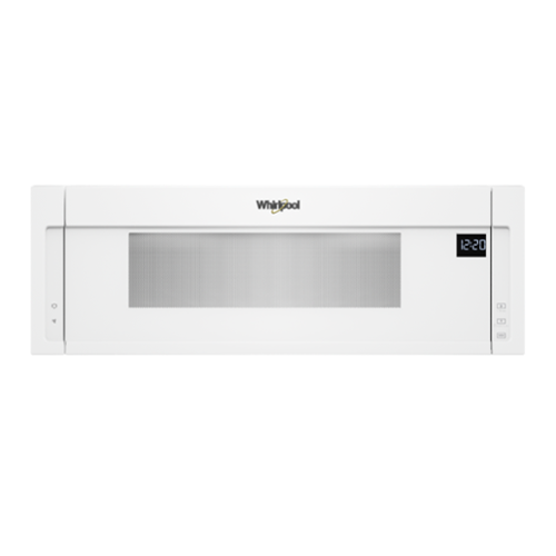  Whirlpool - 1.1 Cu. Ft. Low Profile Over-the-Range Microwave Hood Combination - White