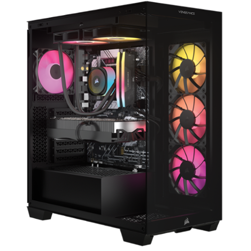 CORSAIR - VENGEANCE i7600 Gaming Desktop-Intel Core Ultra 7 265KF-32GB RGB DDR5 6400MHz-NVIDIA GeForce RTX 5080-2TB SSD - Black
