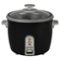 Zojirushi - 6 Cup Rice Cooker/Steamer - Black-Front_Standard