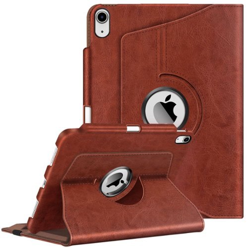 Stock Preferred - Case For iPad (A16) 11th Gen 11 Inch (2025) 360° Rotating Stand Shockproof - Brown-Front_Standard 
