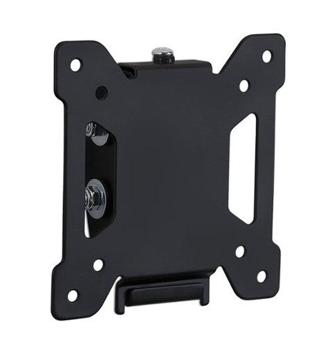 Mount-It! - TV Wall Mount for 19"–32" TVs, Low-Profile Steel Bracket, Adjustable Tilt - Black-Front_Standard 