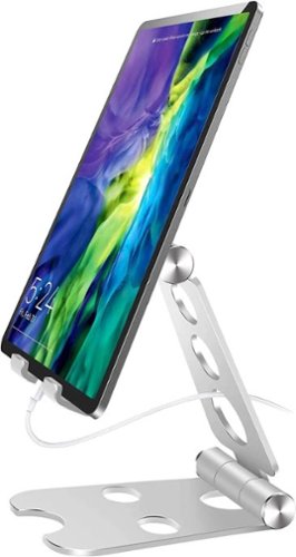SaharaCase Foldable Stand for Most Cell Phones and Tablets up to 10 - Silver GLOBAL SHIPPING
