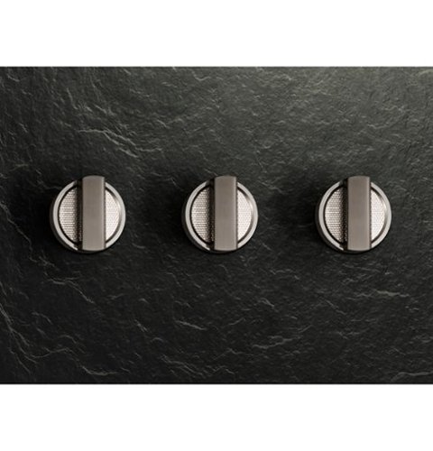 Monogram - The Designer Collection Knob Kit for 48" Pro Range - Titanium-Front_Standard 