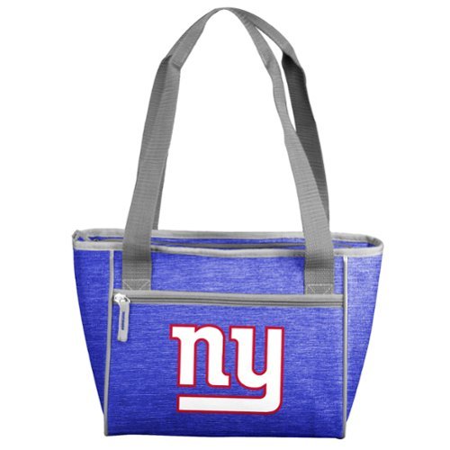 Logo Brands - New York Giants Crosshatch 16-Can Cooler Tote - Multicolor-Front_Standard 