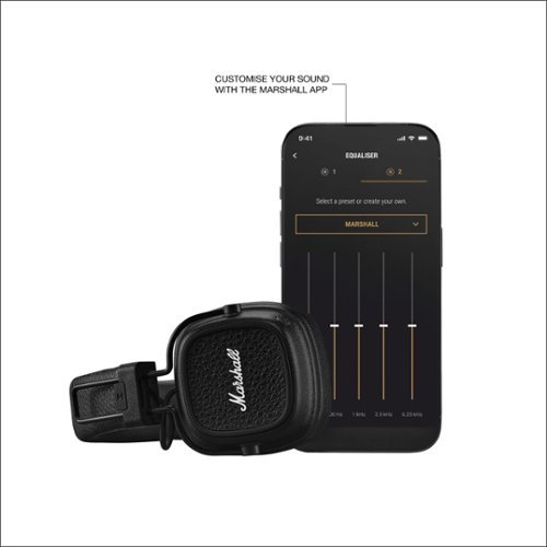 Marshall Major V Wireless On Ear Headphones Black 1006832