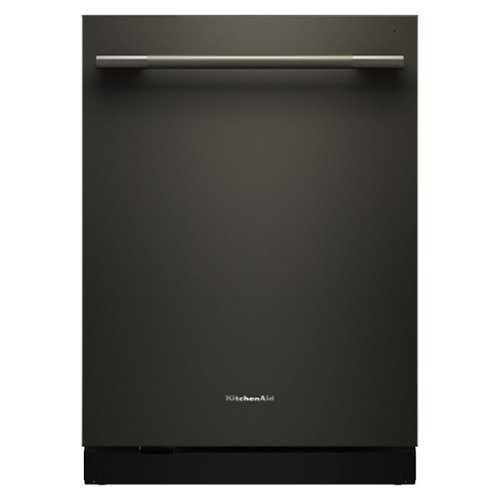 KitchenAid - 24" Top Control Built-In Dishwasher with 360 Max Jets Third Rack, Advanced ProDry and Ultra-bright LED Lighting, 44 dBA - Black Ore