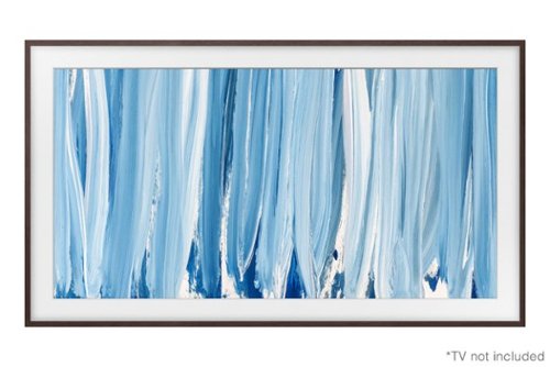 Samsung - 65" The Frame Customizable Bezel - Modern - Brown-Front_Standard 