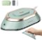 Newbealer - Dual Voltage Travel Iron,Mini Dry Iron for Clothes,302℉ Non-Stick Ceramic Soleplate, 0.8lbs Ultra-Lightweight - Mint Green-Front_Standard