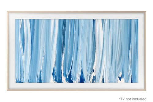 Samsung - 65" The Frame Customizable Bezel - Sand Gold Metal-Front_Standard 