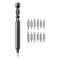 HOTO - 24-in-1 Precision Screwdriver, Pen Shape Manual Screwdriver, 24 pcs S2 Steel Bits, for Electronics, Glasses - Gray-Front_Standard