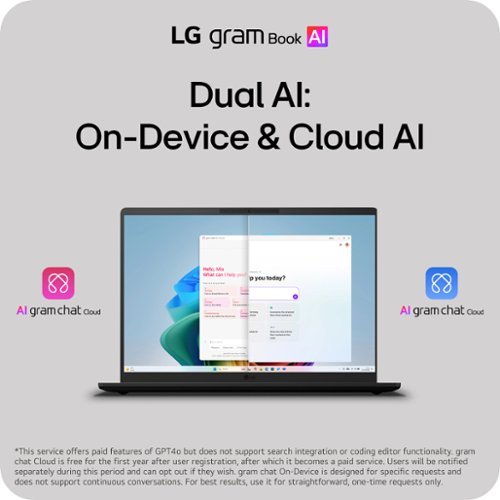 LG gram Book 16 Copilot+ PC Touchscreen Laptop with AMD Ryzen AI 7 445 -16GB RAM -1TB SSD - Titan Black WHERE TO BUY