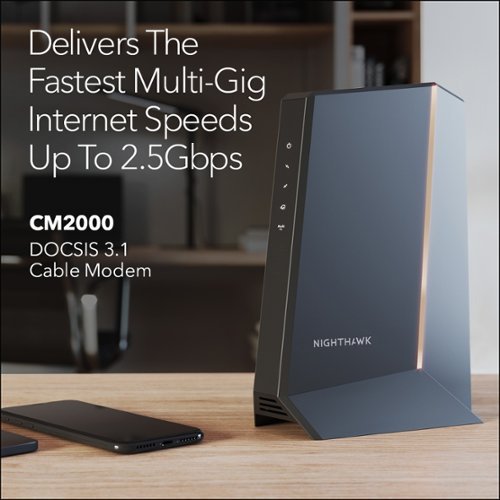 NETGEAR Nighthawk 32 x 8 DOCSIS 3.1 Cable Modem - Black WORLDWIDE DELIVERY