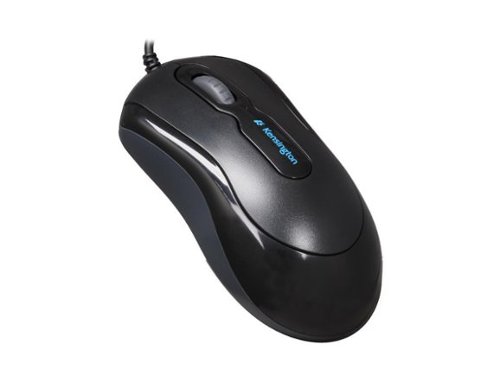 Kensington - K72356US 3 Buttons 1 x Wheel USB Wired Optical Mouse - Wired - Black-Front_Standard 