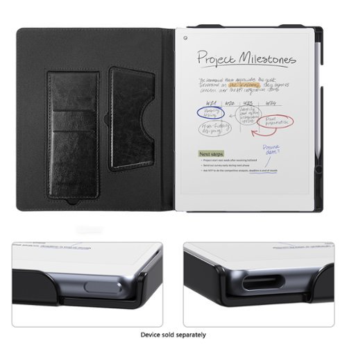 SaharaCase Indy Series Bi-Fold Folio Case for reMarkable Paper Pro - Black HOW TO BUY