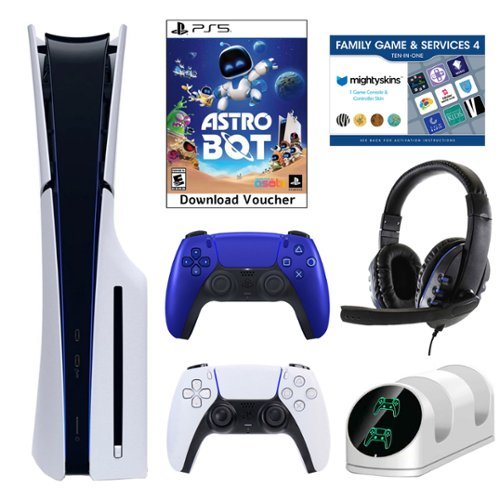PS5 Slim Astro Bot Console with Accessories, Voucher & Extra DualSense - PlayStation 5-Front_Standard 
