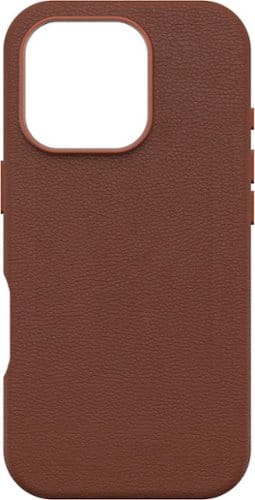 OtterBox - Symmetry Cactus Leather Series Hard Shell for MagSafe for Apple iPhone 16 Pro - Rich Adobe