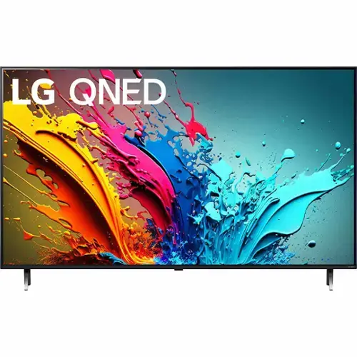 Front. LG - 65'' Class QNED 4K LED QNED85T Series Smart TV - Black.
