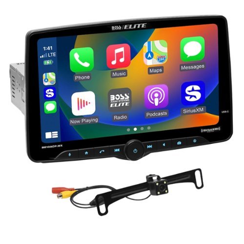 Boss - Elite BE10ACP.WXC 10.1" Digital Multimedia & License Plate Camera-Front_Standard 