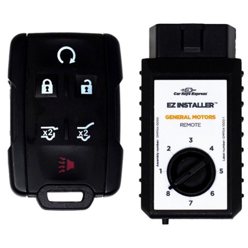Car Keys Express - Replacement GM Remote - 6 Buttons (Lock, Unlock, Panic, Hatch, Hatch Glass, and Remote Start) - Black