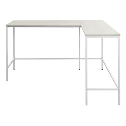 OSP Home Furnishings - Contempo L-Shaped Desk - White Oak