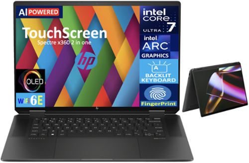 HP Spectre x360 2 in 1 Laptop 16.0 2.8K Display (Intel Ultra 7