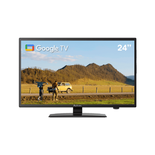 Sylvox - 24" Vehicle Series 12V RV Camper Smart TV 1080P with Google TV, WiFi & Bluetooth, DC/AC Powered Television