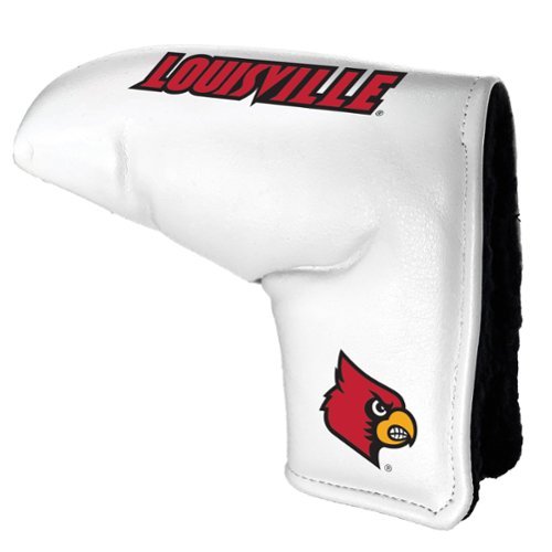 Team Golf - Louisville Cardinals Tour Blade Putter Cover - White-Front_Standard 