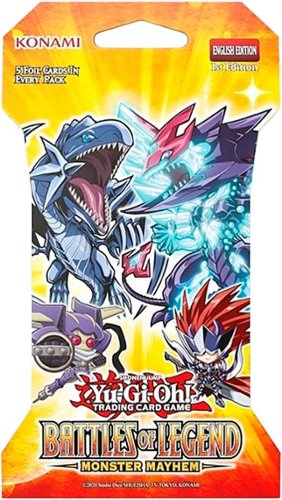 Konami Yu-Gi-Oh! Trading Card Game: Battles of Legend Monster Mayhem Sleeved Booster - Styles May Vary GLOBAL SHIPPING