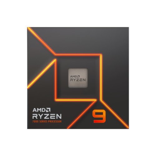 AMD - Ryzen 9 7900 12-core - 24-Thread 4.0 GHz (5.4 GHz Max Boost) Socket AM5 Unlocked Desktop Processor - Silver-Front_Standard 