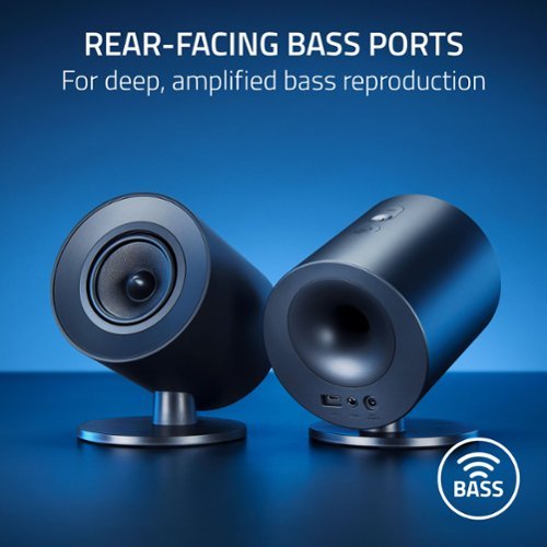 Razer Nommo V2 X Full-Range 2.0 PC Gaming Speakers (2 Piece) - Black GLOBAL SHIPPING