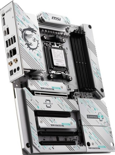 MSI B850 GAMING PLUS WIFI PZ (Socket AM5) AMD B850 ATX DDR5 Wi-Fi 7 Motherboard - Gray White/Matt WORLDWIDE DELIVERY