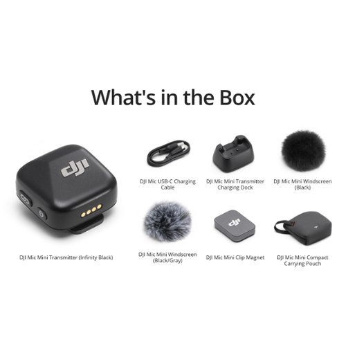 DJI Mic Miniトランスミッター（インフィニティブラック） DJI Mic Mini Transmitter (Infinity Black) Black CP.RN