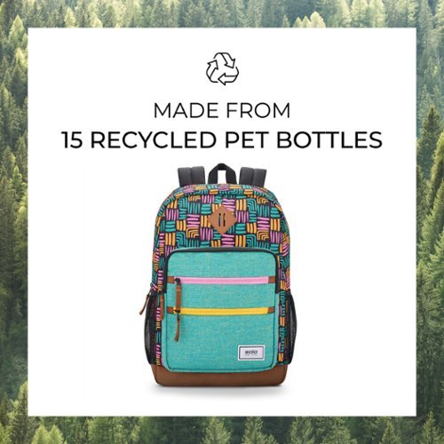 Solo New York Re:Fresh Backpack For 15.6 Laptop - Multi WORLDWIDE DELIVERY