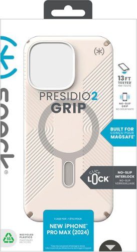 Speck Presidio2 Grip ClickLock Case with MagSafe for Apple iPhone 16 Pro Max - Bleached Bone BUY IN AUSTRALIA