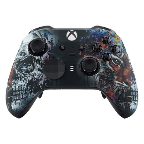 Custom Controllerzz - Custom Elite Series 2 Wireless Controller for Xbox Series X, Xbox Series S, Xbox One - Tiger Skull-Front_Standard 