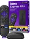 Express 4K+ | Streaming Player HD/4K/HDR with Roku Voice Remote with TV Controls, includes Premium HDMI Cable - Black-Front_Standard