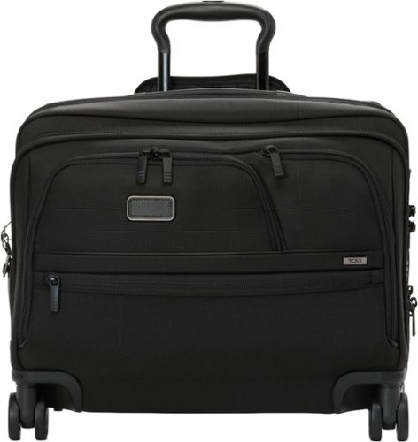 TUMI Alpha Deluxe Expandable Wheeled Laptop Briefcase Fits Up to 15 Laptop - Black INTERNATIONAL SHIPPING
