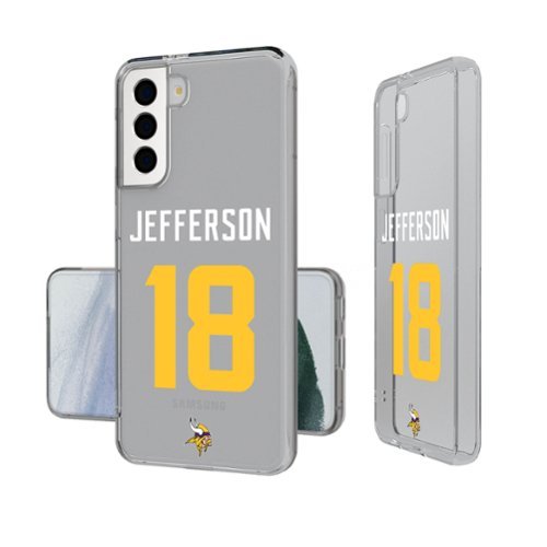 Keyscaper - NFL - Justin Jefferson Minnesota Vikings Galaxy Clear Case - S24 - Multicolor-Front_Standard 