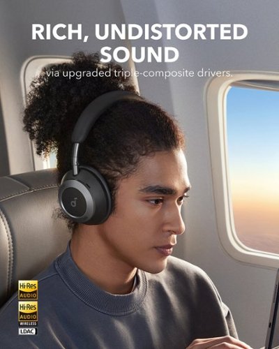 Soundcore by Anker Space One Pro True Wireless Over-the-Ear Noise Cancelling Headphones - Black BUY IN EUROPE