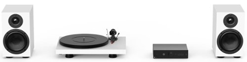 Pro-Ject - Colorful Audio System w/ Turntable, Amplifier & Speakers - Satin White-Front_Standard