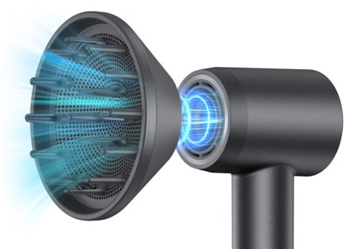 Loheer - Hair Dryer Diffuser Attachment Only - Magnetic 360° Rotating Curl Diffuser-Front_Standard 