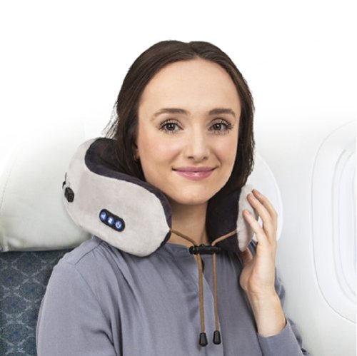 AmaMedic Neck Massage Pillow - Gray WORLDWIDE DELIVERY
