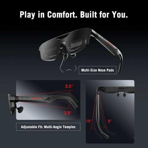 ASUS ROG XREAL R1 Gaming AR Glasses - 171 FHD 240Hz 0.01ms with Sound by Bose for ROG Ally and PC (USB-C, DisplayPort, HDMI) - Black SHOP ONLINE
