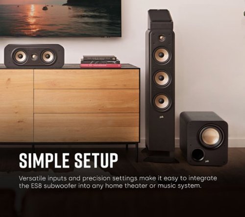 Polk Audio Signature Elite Series 8” 100W Powered Subwoofer Black