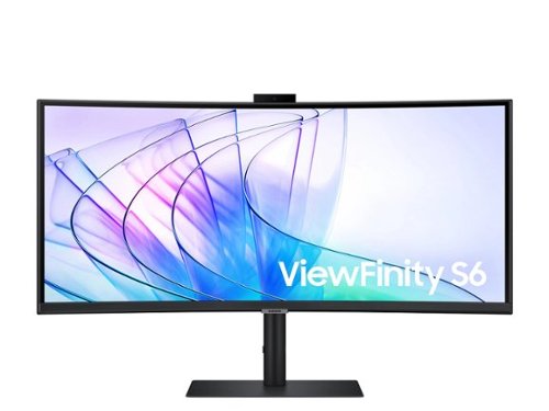 Samsung ViewFinity 34" S6 (S65VC) UWQHD Built-in Webcam 100Hz AMD FreeSync HDR10 Monitor (HDMI, USB, DisplayPort) - Black