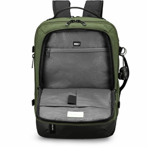 Swissdigital Design BERG L TSA-Friendly Backpack With USB Charging Port RFID Protection and Fits Up to 16″ Laptop - Dark Green BUY IN EUROPE