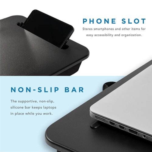 LapGear Sidekick Lap Desk for 15.6 Laptop - Black GLOBAL SHIPPING