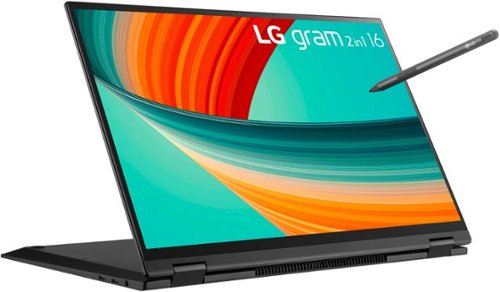 LG  gram 16” 2in1 Laptop - Intel Evo 13th Gen Intel Core Processor i7 with 32GB RAM - 1TB NVMe SSD - Black - Black WORLDWIDE DELIVERY