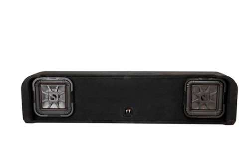KICKER - L7T Dual 10"  2-Ohms Enclousure Subwoofer for Select 2009-2021 Ford F-Series Trucks - Black