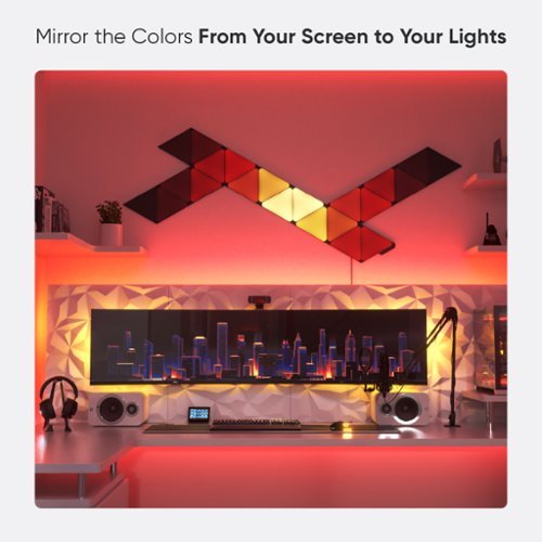 Nanoleaf Shapes Ultra Black Triangles Smarter Kit (9 Panels) - Multicolor WHERE TO BUY
